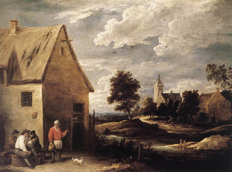 TENIERS, David the Younger Village Scene ut oil painting image